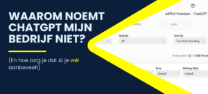 Waarom noemt ChatGPT mijn bedrijf niet? (En hoe zorg je dat AI je wél aanbeveelt)