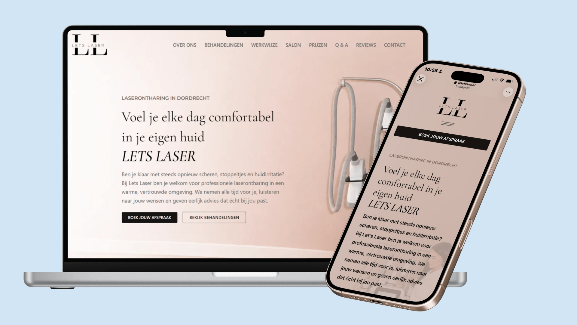 LETS LASER: van mond-tot-mondreclame naar een professionele online basis